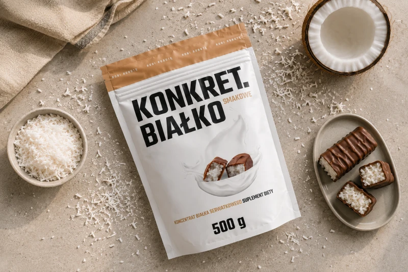 białko smakowe baton kokosowy 1